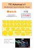 Omask 57048 TIE Advanced x1 double-sided mask (for Bandai/Revell) 1/72